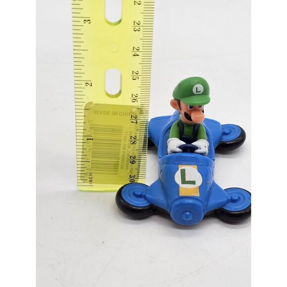 Vintage McDonald's Happy Meals Toy Luigi In Car Pair Nintendo Cake Topper - Picture 5 of 6